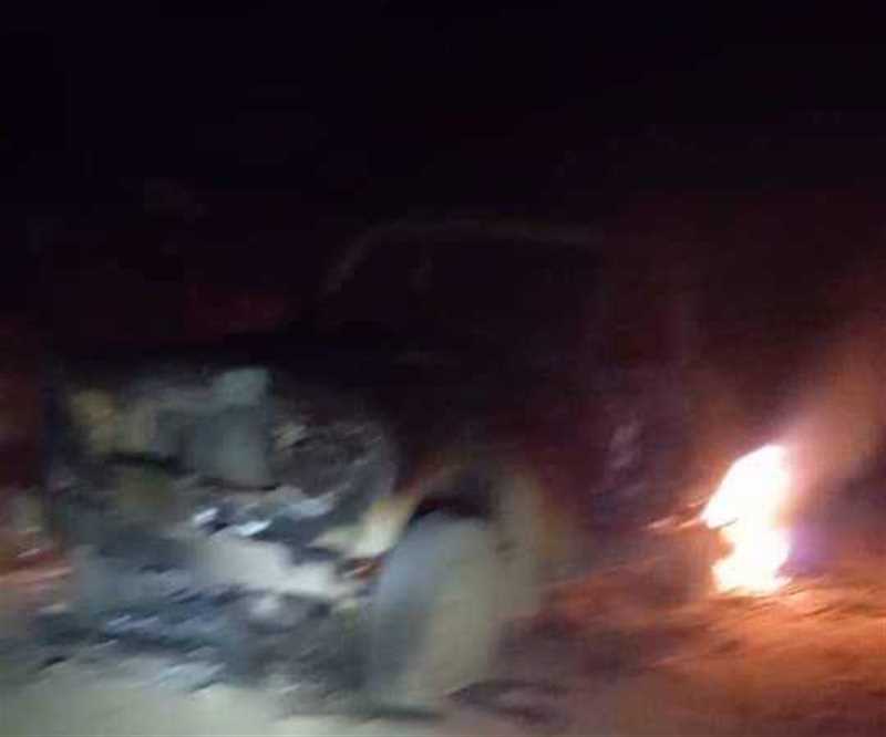 إحراق سيارة مواطن من قبل مجهولين شمالي مدينة إب