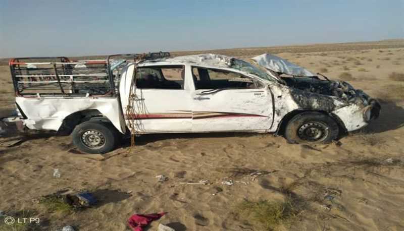 وفاة وإصابة خمسة أشخاص من إب في حادثة سير بمحافظة لحج