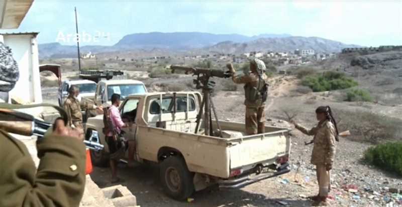 اندلاع معارك عنيفة بين القوات الحكومية ومليشيا الحوثي في جبهة كرش شمالي لحج