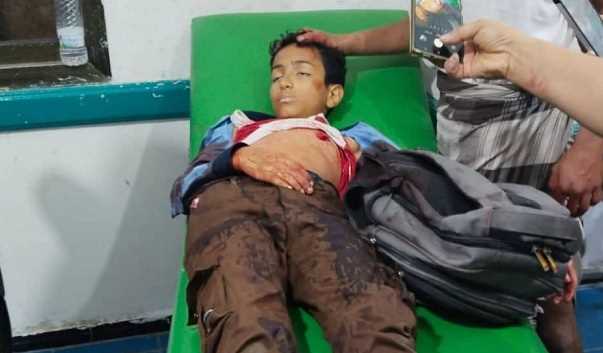 تعز..استشهاد طفل برصاص قناص حوثي أثناء عودته من المدرسة في حي كلابة