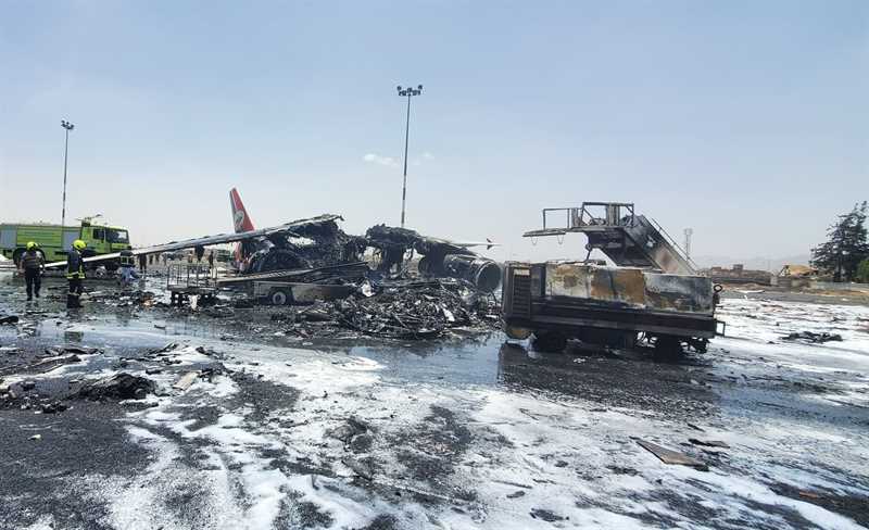 توقف رحلات "اليمنية" من مطار صنعاء بعد غارات إسرائيلية دمرت آخر طائراتها