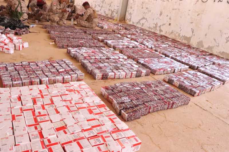 إحباط شحنة تهريب مخدرات حوثية في منفذ الوديعة الحدودي مع السعودية