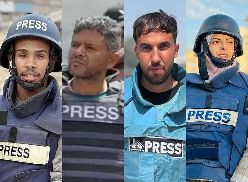 غزة.. استشهاد 4 صحفيين بقصف إسرائيلي في خان يونس